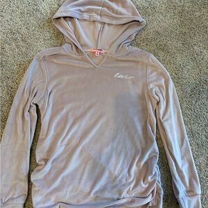 Feathers Maternity Velour Hoodie